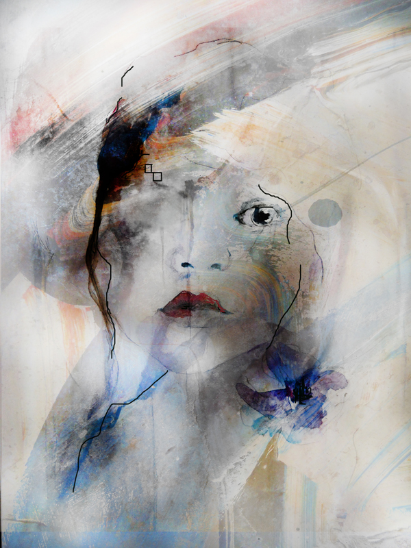 'Rosa', Mixed Media Digital Collage, 2014